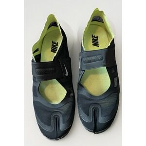 Nike Women's air rift split toe Black Mesh shoe 8 Running Gym Tabi 487788